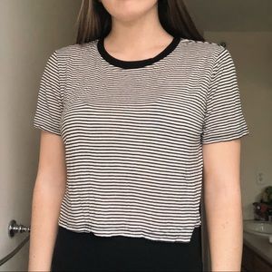 striped crop top
